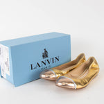 Lanvin Gold And Silver Pump