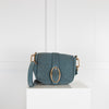 Vanessa Bruno Blue Suede Buckle Bag