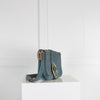Vanessa Bruno Blue Suede Buckle Bag