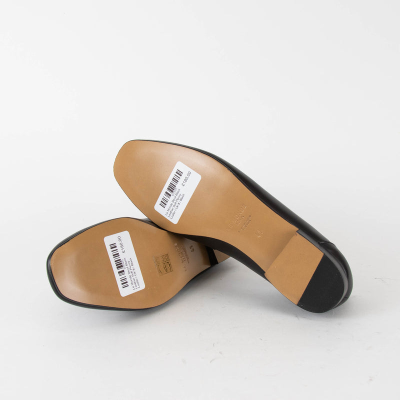 Le Monde Beryl Black Leather Soft Penny Loafer