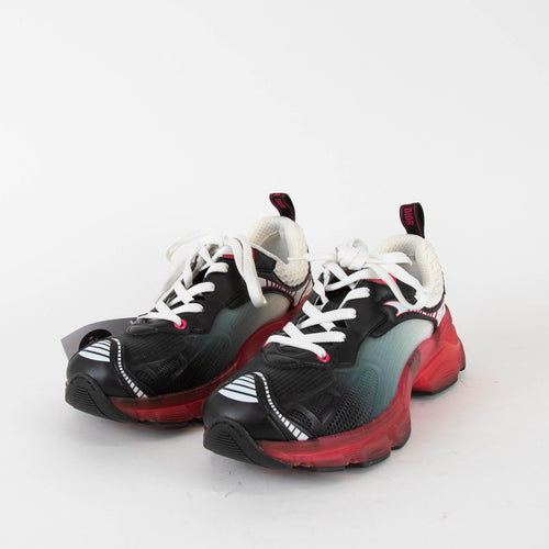 Christian Dior Black Red White Mesh Vibe Low Top Trainer