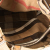 Burberry Khaki Check Canvas & Leather Duffel Bag