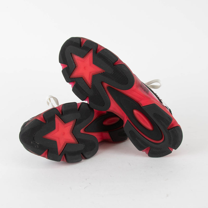 Christian Dior Black Red White Mesh Vibe Low Top Trainer