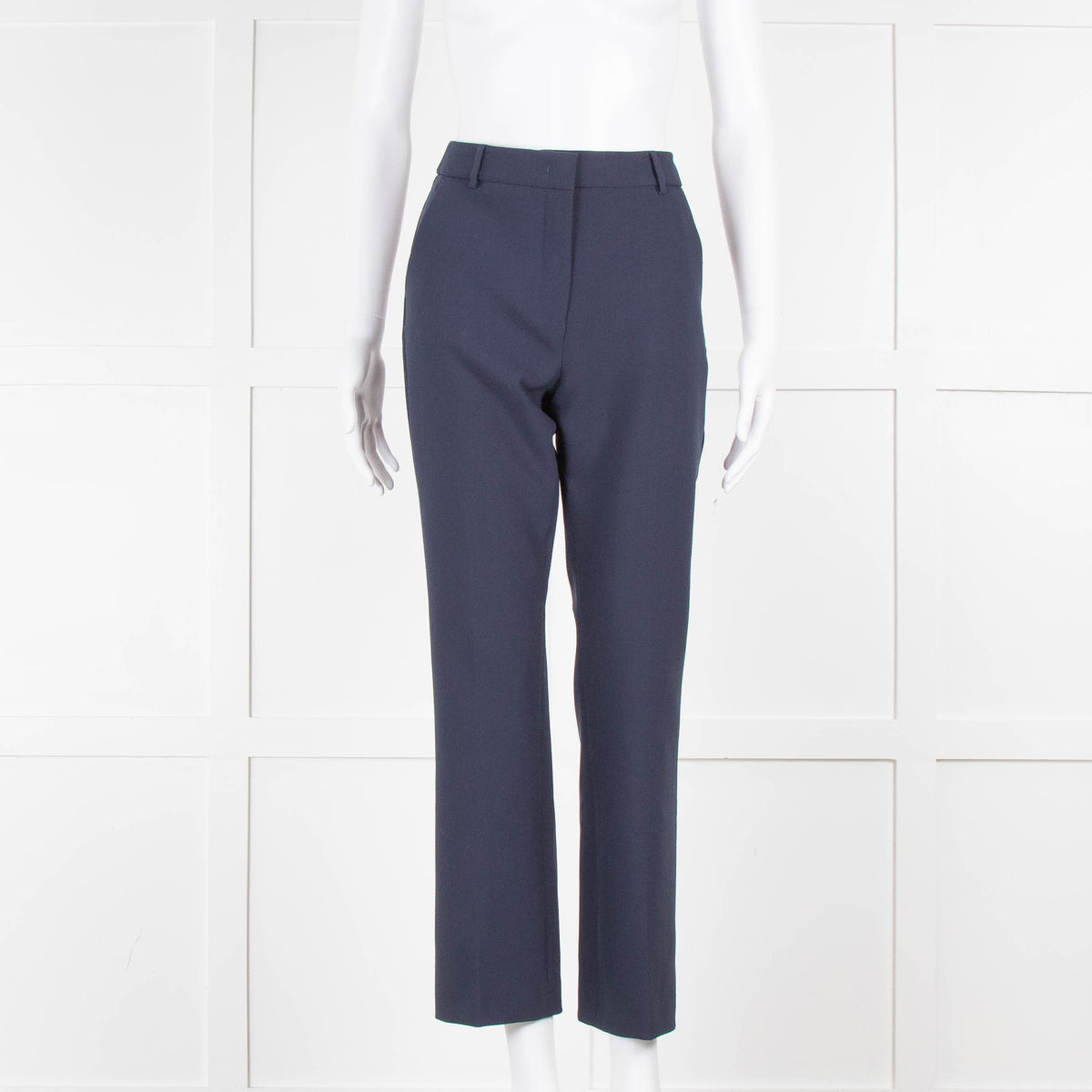 Weekend Max Mara Navy High Waisted Stretchy Trousers