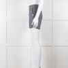 Maje Blue White Pin Stripes Silver Buttons Shorts