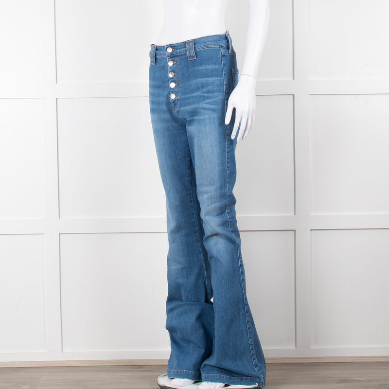 Veronica Beard Blue Flared Jeans