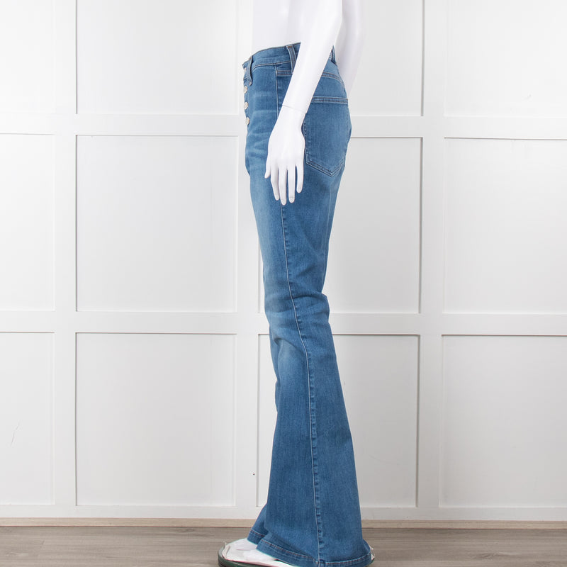 Veronica Beard Blue Flared Jeans