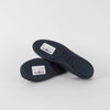 Tory Burch Navy Blue Leather Minnie Flat Pumps