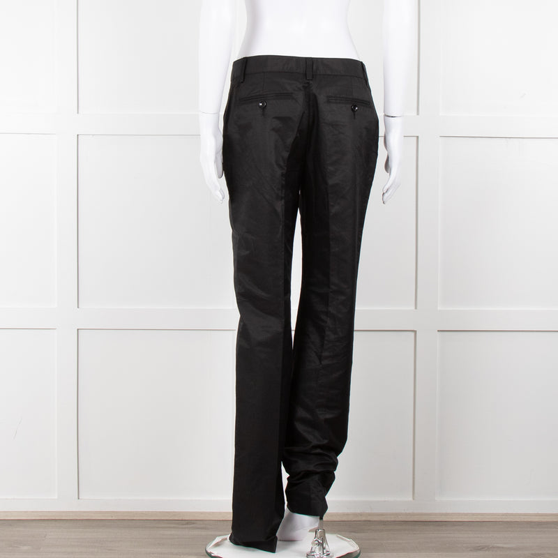 Dolce & Gabbana Black Straight Leg Trousers