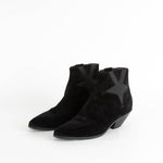 Saint Laurent Black Suede West Chelsea Ankle Boots