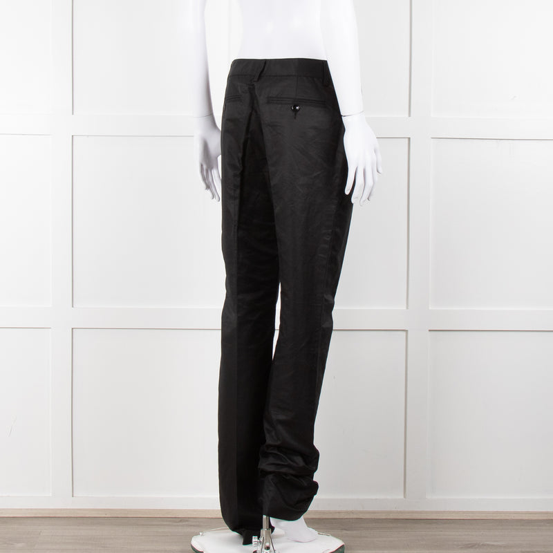 Dolce & Gabbana Black Straight Leg Trousers