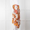 Dodo Bar Or Cream Tan Floral Wrap Asymmetric Front Skirt