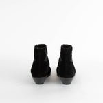 Saint Laurent Black Suede West Chelsea Ankle Boots