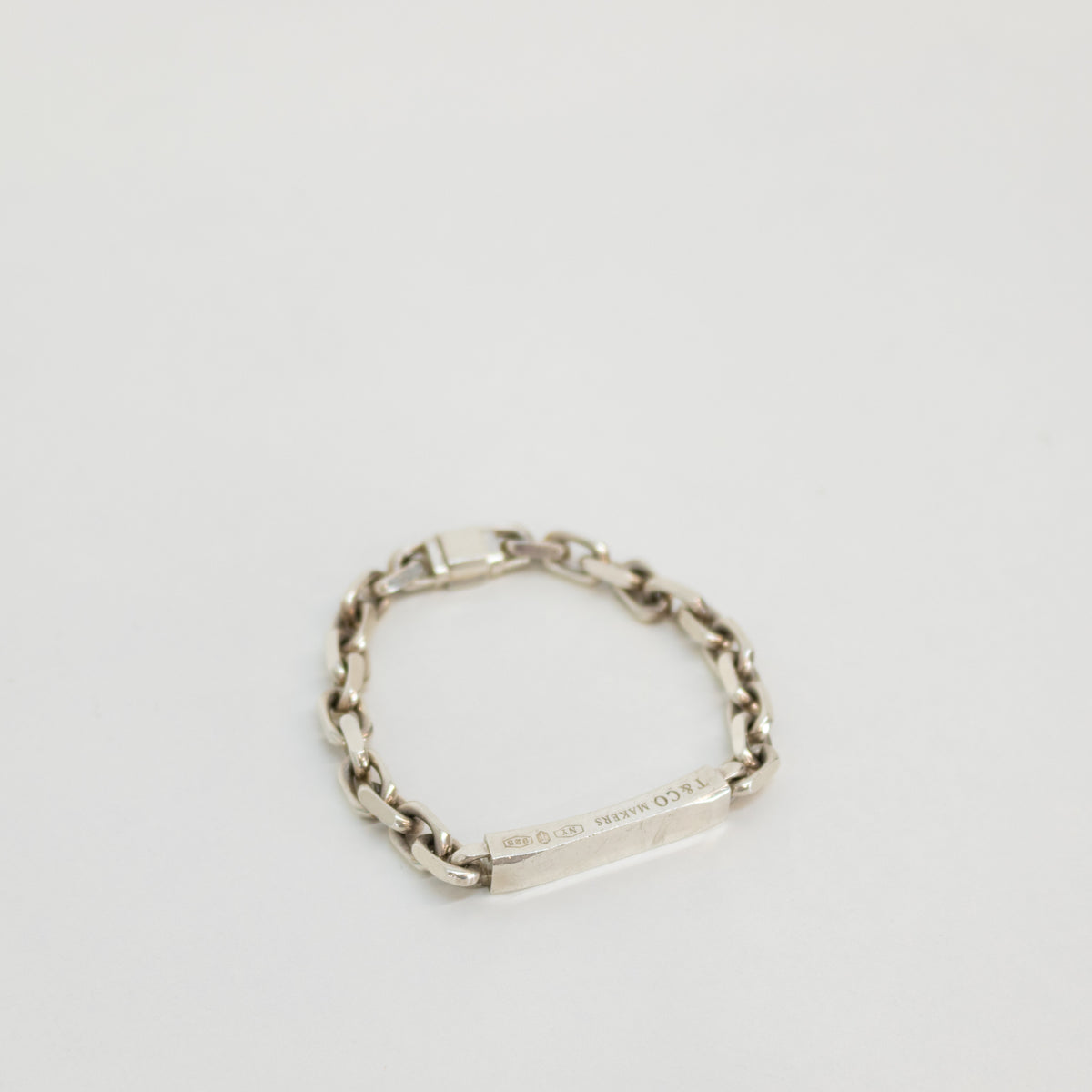 Tiffany & Co Sterling Silver Makers I.D Chain Bracelet
