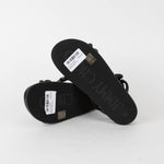 Jimmy Choo Black Leather Diosa Flat Sandals