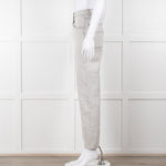 Claudie Pierlot Grey Black Thread Detail Denim Trousers
