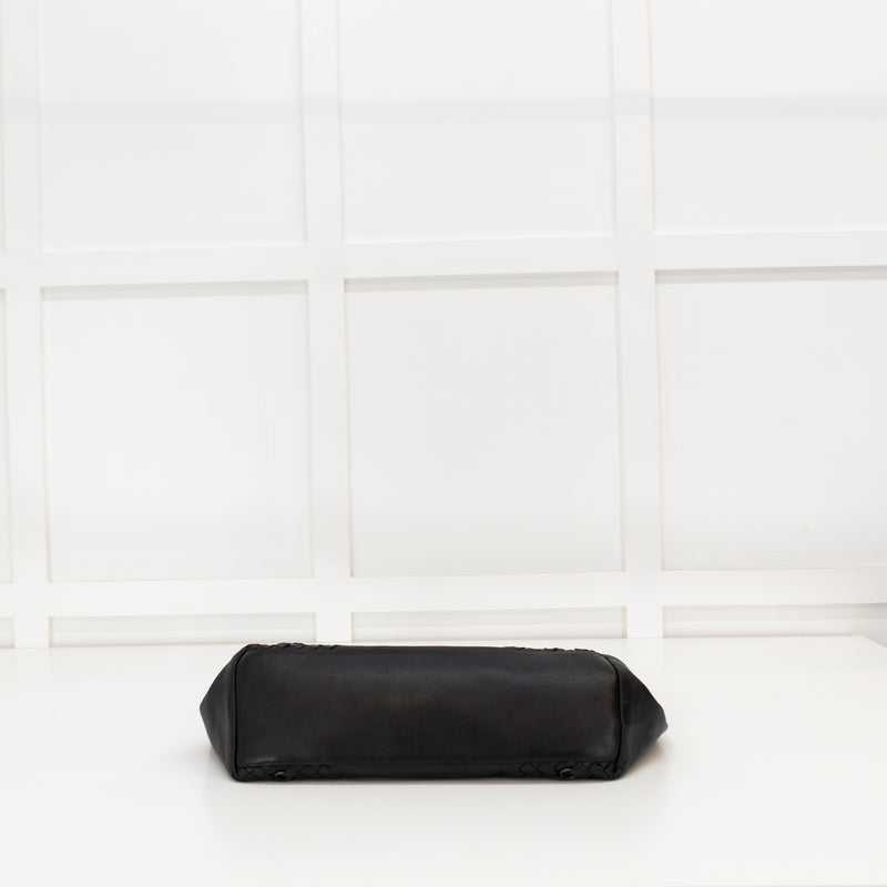 Bottega Veneta Black Leather Tote