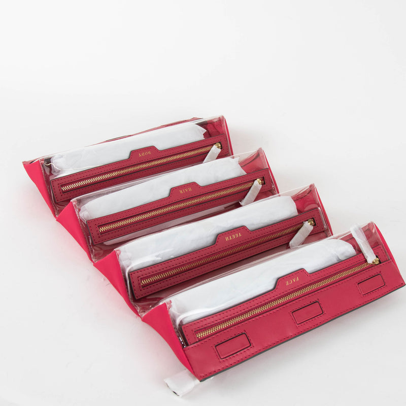 Anya Hindmarch Pink Square Travel Toiletries Bag