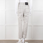 Claudie Pierlot Grey Black Thread Detail Denim Trousers