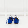 Gianvito Rossi Blue Suede Flat Pointy Toe Shoes