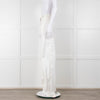 Jil Sander White Cotton High Waisted Trousers