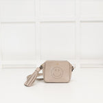 Anya Hndmarch Grey Smiley Face Crossbody Bag