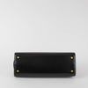 Tory Burch Eleanor Satchel in Black Leather & Suede