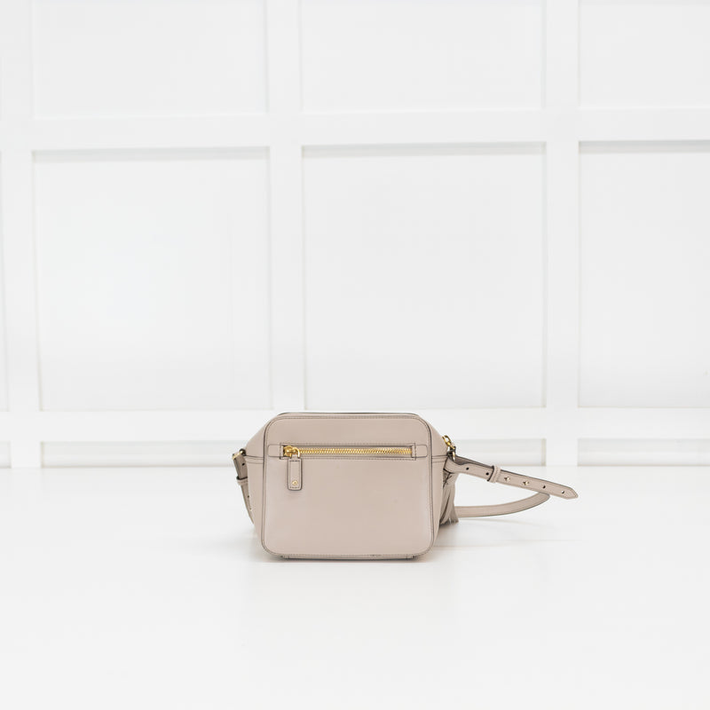 Anya Hndmarch Grey Smiley Face Crossbody Bag