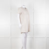 James Perse Beige Linen Shirt Dress V Neck Button Down