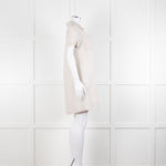 James Perse Beige Linen Shirt Dress V Neck Button Down