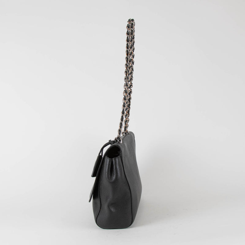 Mulberry Black Glossy Goat Leather Medium Lily Bag