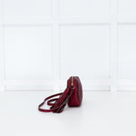 Anya Hindmarch Red Glittered Smiley Face Crossbody Bag