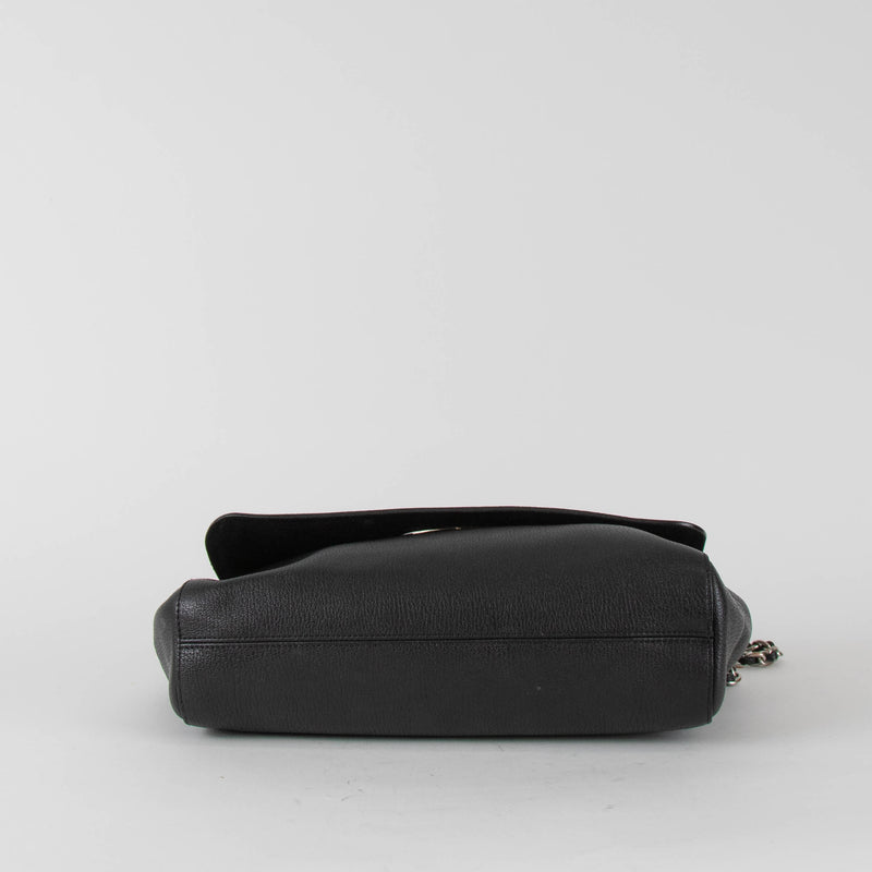 Mulberry Black Glossy Goat Leather Medium Lily Bag
