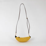 Anya Hindmarch Yellow Banana Raffia Crossbody Bag