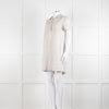 James Perse Beige Linen Shirt Dress V Neck Button Down
