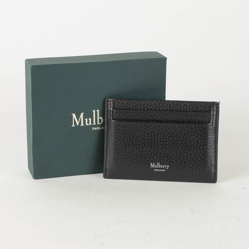 Mulberry Black Grained Leather Card Holder