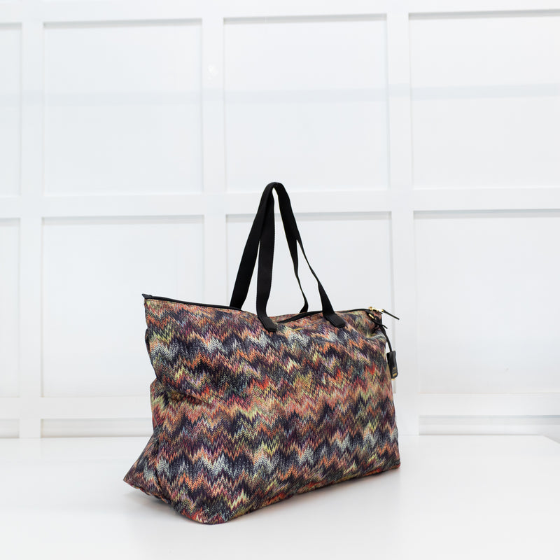 Tumi x Missoni Nylon Tote Bag with Storage and Tech Pouch