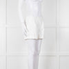 Diane Von Furstenberg Textured White Low Rise Shorts