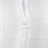 Diane Von Furstenberg Textured White Low Rise Shorts