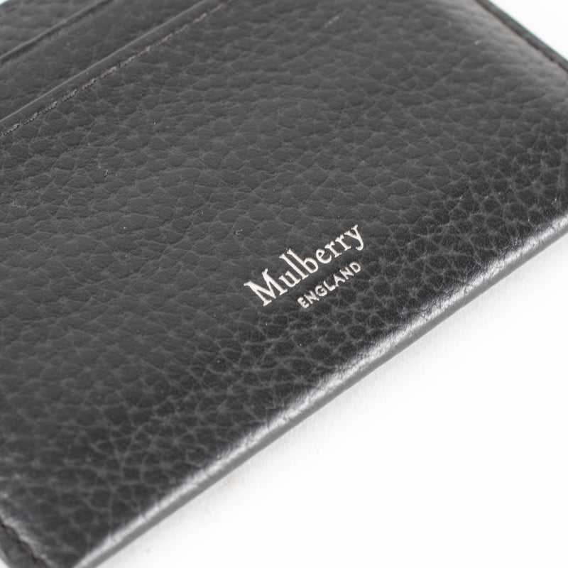 Mulberry Black Grained Leather Card Holder
