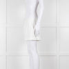 Diane Von Furstenberg Textured White Low Rise Shorts