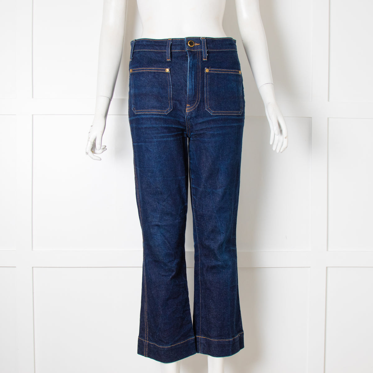 Khaite Blue Jeans With Front Pockets
