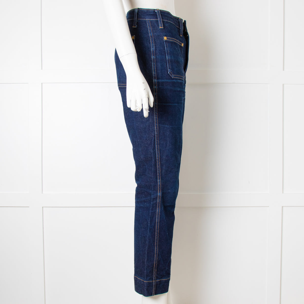 Khaite Blue Jeans With Front Pockets