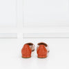 Fabio Rusconi Orange Patent Leather And Perspex Flat Shoes