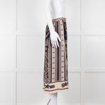 Me369  Black & Beige You Totally Got This Print Skirt