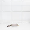 Anya Hindmarch Mini Grey Eyes Crossbody With Gold Chain