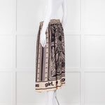 Me369  Black & Beige You Totally Got This Print Skirt