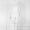 Temperley White Cotton Mix Broderie Anglaise Short Dress With Slip