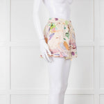 Alemais Linen Shorts with Watercolour Print