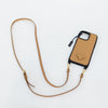 Prada Tan Leather Studded 16 Pro Max iPhone Case
